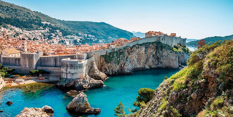 The walled city of Dubrovnik, Croatia